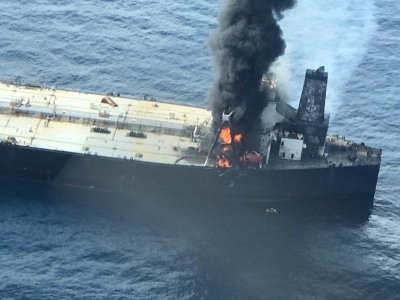 Firefighting On Oil Tanker Continues Vessel Towed To Safe Waters Ld