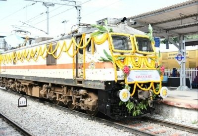 First Kisan Rail Between Bluru Delhi To Run From Sep 19 To Oct 19