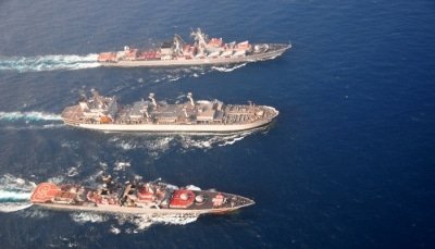 Indian Russian Navies Hold Maritime Exercise In Bay Of Bengal