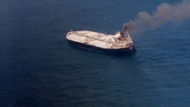 Ioc Chartered Oil Tanker Continues To Blaze Dousing Operations On
