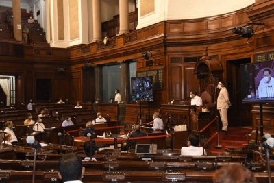 Rehearsal Held For Monsoon Session In Rajya Sabha