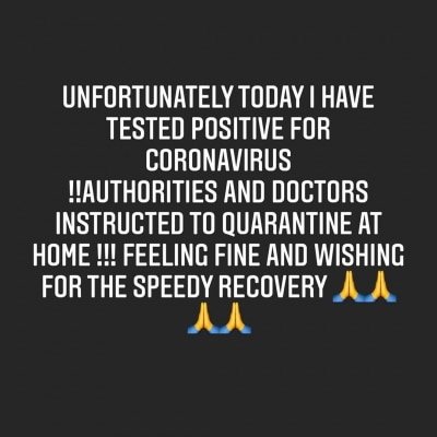Tv Star Sara Khan Tests Covid 19 Positive