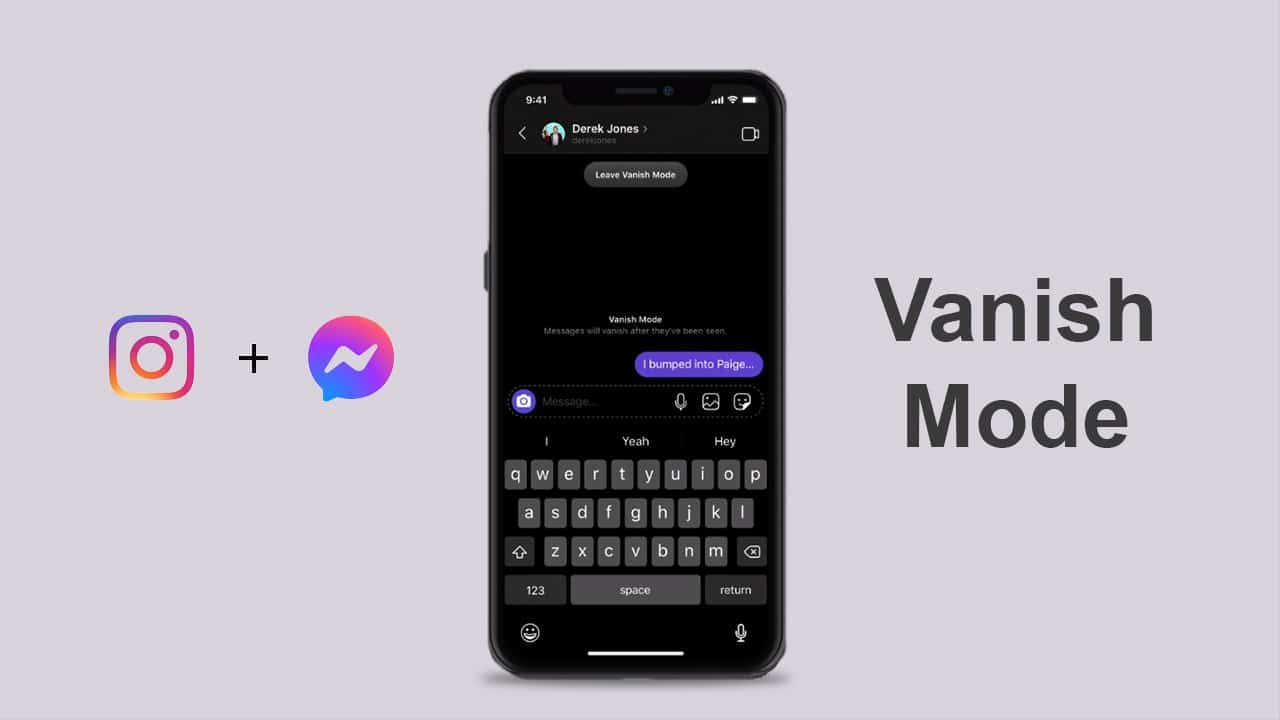 Facebook's Vanish Mode Feature Arrives On Messenger And Instagram