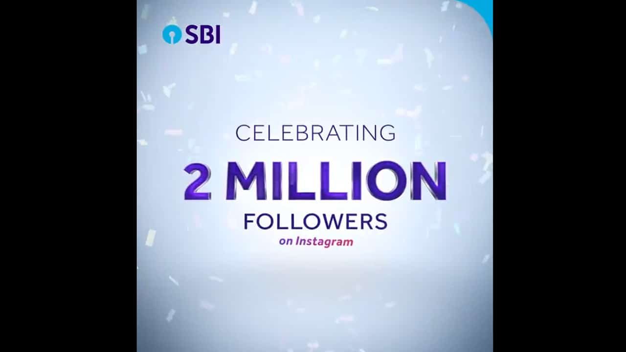 State Bank Of India Celebrating 2 Million Followers Day