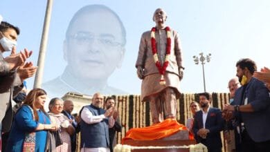 Amit Shah Unveiled Arun Jaitley Statue At Delhi's Feroz Shah Kotla