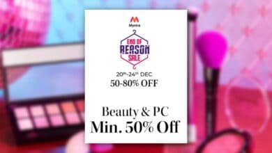 Myntra End Of Reason Sale Offers On Women Beauty Products
