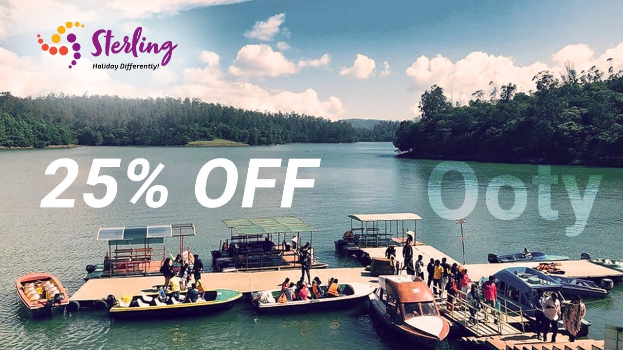 Sterling Holidays Offer 25% Off On Ooty Trip