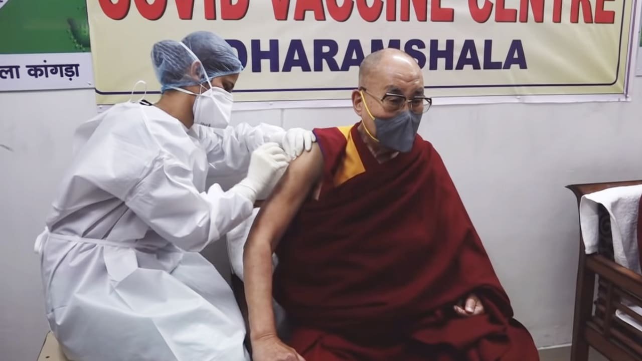 Dalai Lama Receives First Shot Of C O V I D 19 Vaccine