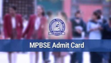 Madhya Pradesh Board Of Secondary Education Admit Card Released Today