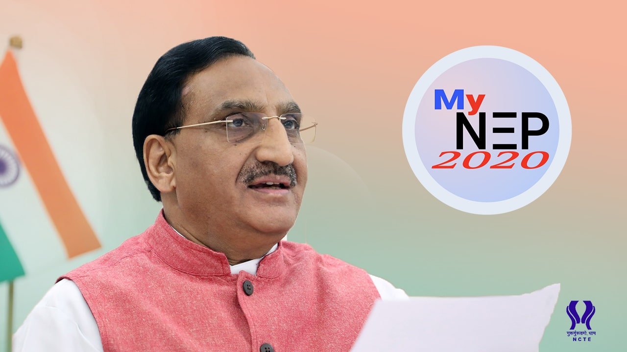 Union Education Minister Ramesh Pokhriyal Launches My N E P2020 Platform