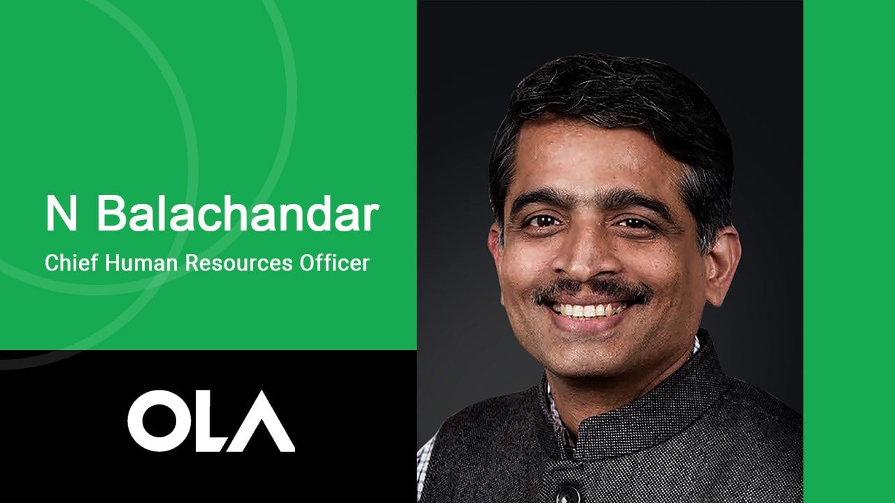 Ola Electric Has Hired N Balachandar As Chief Human Resources Officer
