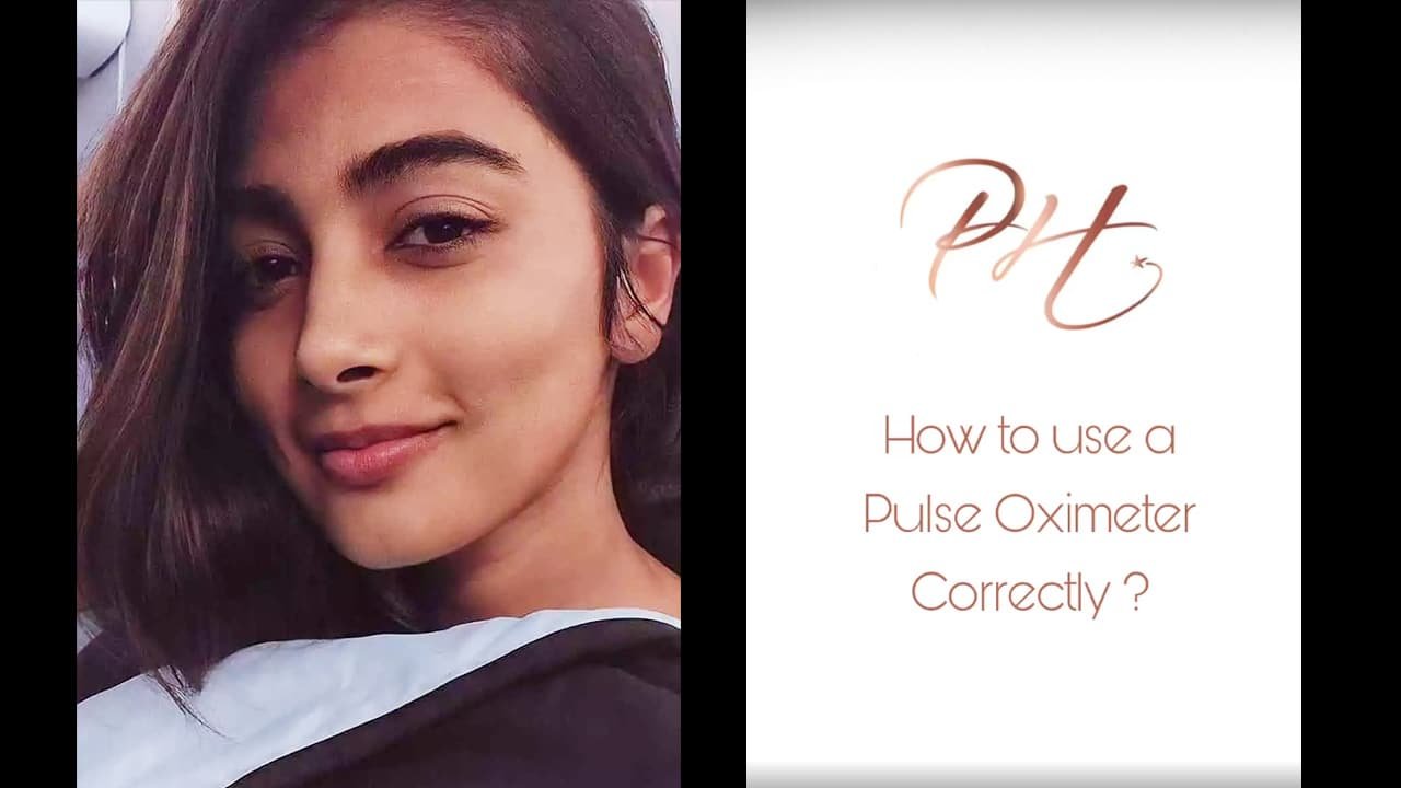 South Indian Film Star Pooja Hegde Shows To Use Of Oximeter At Home
