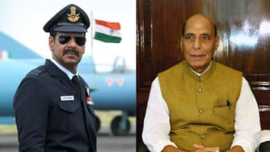 Bhuj The Pride Of India Actor Ajay Devgn Meets Defence Minister Rajnath Singh