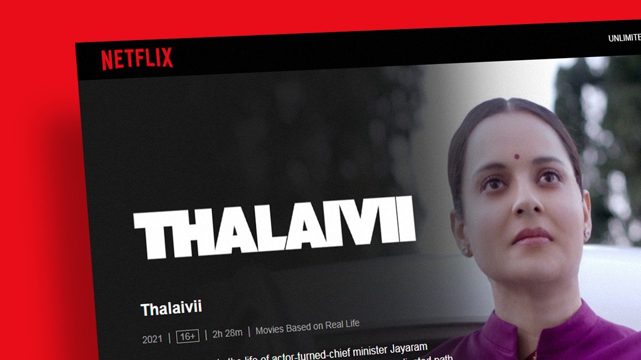 Thalaivii Releases On Netflix Today In Hindi Version