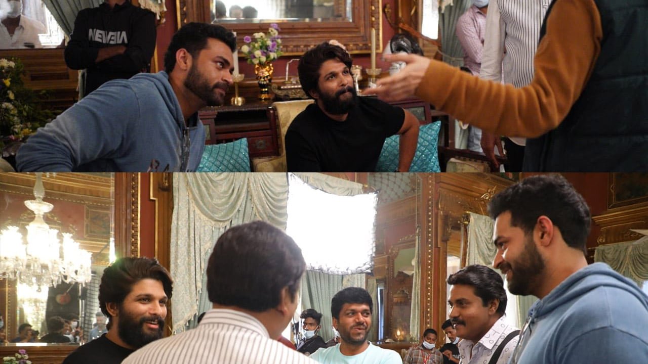 Allu Arjun Visits Cousin Varun Tej And F3 Sets