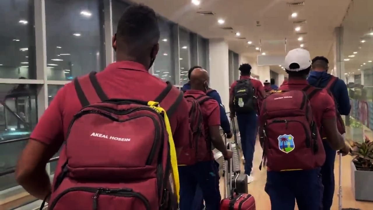 West Indies Team Arrives In Ahmedabad
