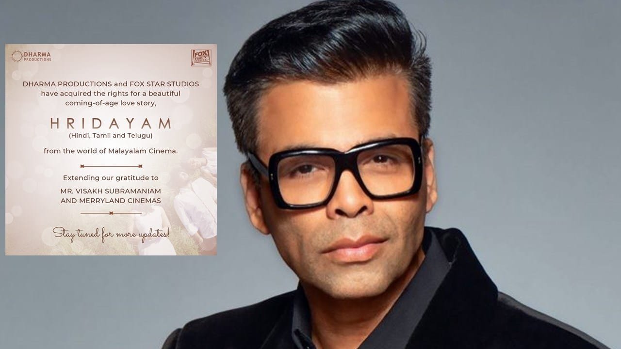 Karan Johar To Remake Malayalam Film Hridayam