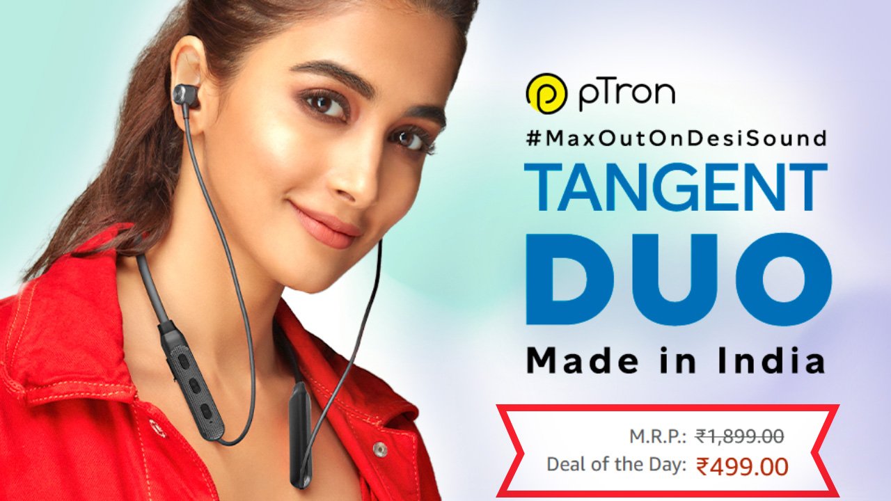 Ptron Tangent Duo Neckband At Rs 500