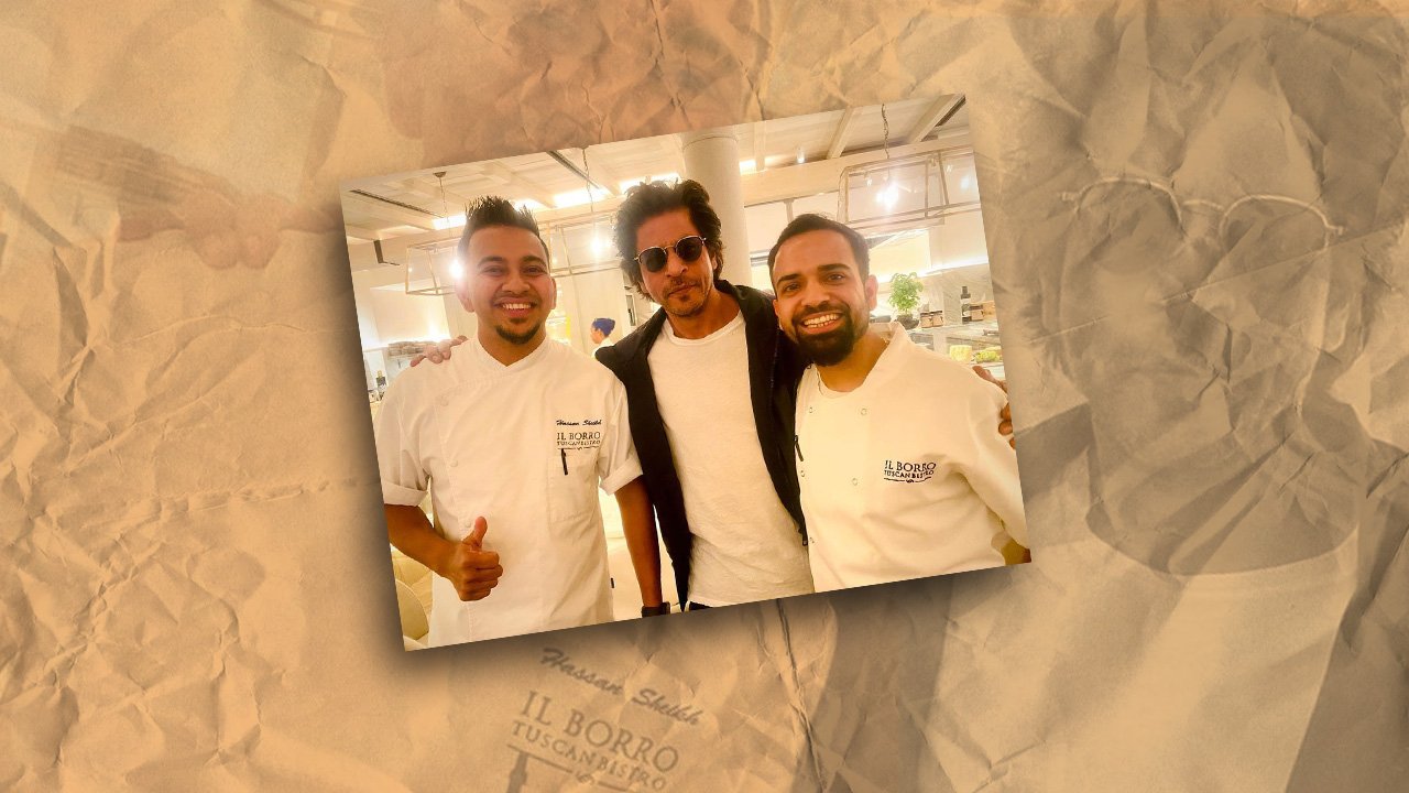 Shah Rukh Khan Dashing Look With Chefs In London