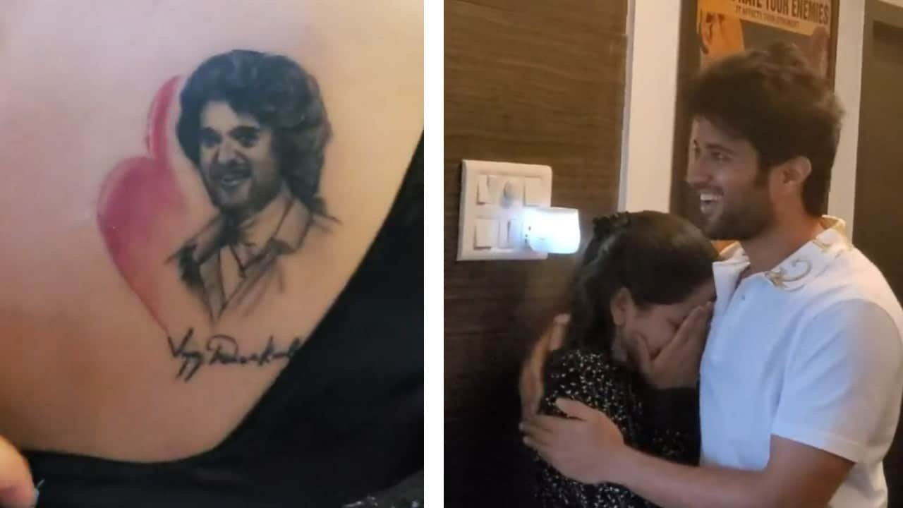 Vijay Deverakonda Gives Tight Hug To His Fan For Tattooed