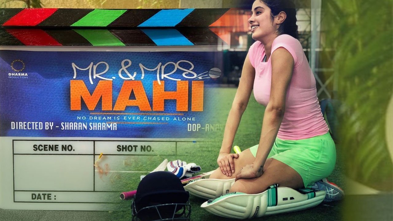 Janhvi Kapoor Shares B T S Pic For Mr And Mrs Mahi