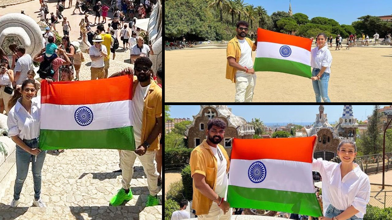 Nayanthara And Vignesh Shivan Celebrated 75 Years Of India Independence In Spain