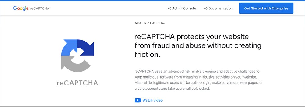 Plugin Google Re CAPTCHA per fermare il traffico dei bot