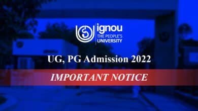 I G N O U July Admission 2022 Registration