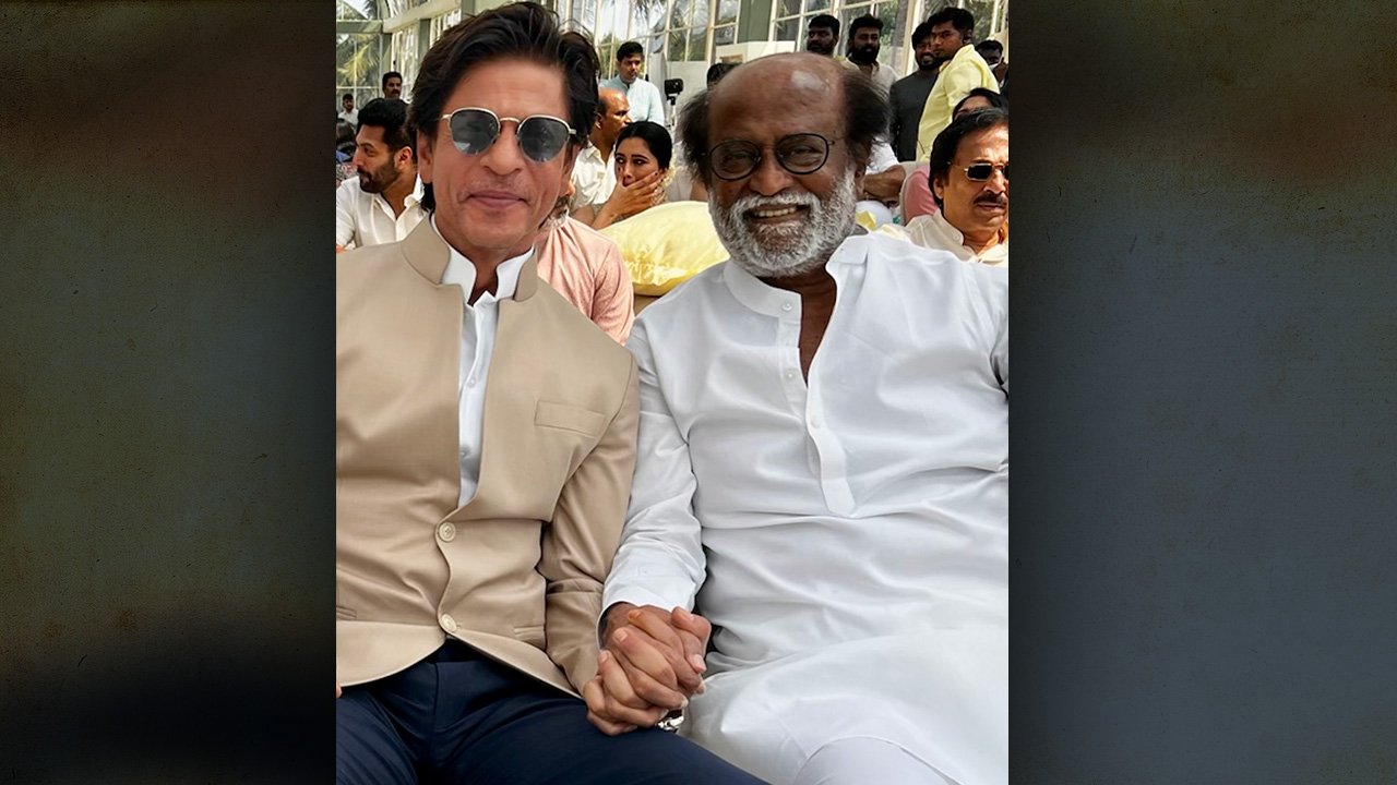 Shah Rukh Khan With Rajinikanth In One Picture