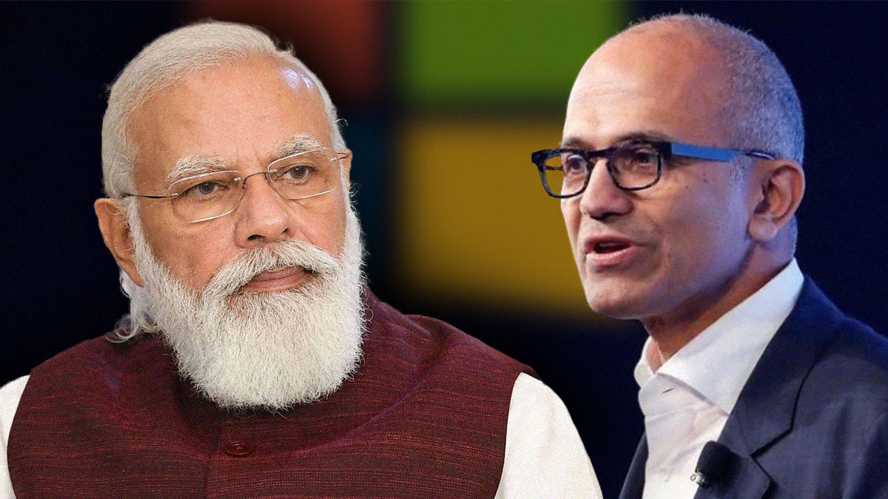 Microsoft C E O Satya Nadella Meets P M Modi