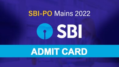 S B I P O 2022 Admit Card